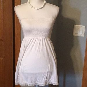 Tube top/tunic, white, sz M